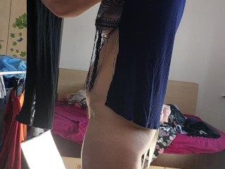 Sexy Brunette Big Ass, Pussy Hair Vibro Massage. Sexy MILF, Hairy Pussy, Big Ass