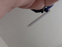 Amateur wife hairy pussy, big tits, big ass. Amateur hairy mom prepares breakfast.