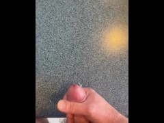 Feeling horny today with my 5 inch cock cumming