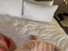 BLONDE MILF SURPRISES HUSBAND WITH HER BEST FRIEND