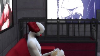 Вебкам девушка трахает клоуна