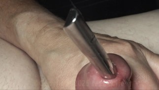 Big 13mm Hegar sounding Fetish Uncut Cock Ultra close & deep w Live Audio