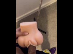 Solo BBC pocket Pussy Fuck