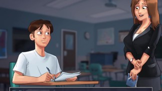 阿姨在游戏中与ramu见面