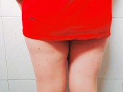 Big White Ass Sissy Crossdresser Lady Boy Purple Dress