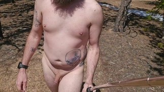 Walking nude