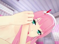 Getting Hot Blowjob From A Pink Hair Slut - Zero Two - Fantasy Date