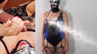 The Remote controlled Female Sex Robot jerking my Cock till i Cum in her Mouth