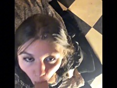 18 Y/o Gothgirl at the Church! - Aheago Creampie 😈💦