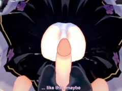 POV Hentai Footjob from Azusa from Blue Archive
