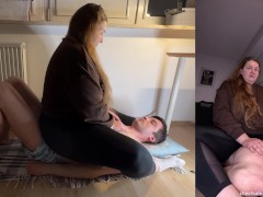 Sitting on His Stomach in Yoga Leggings - c4s 99449