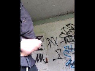 Jerking off in an Abandoned House