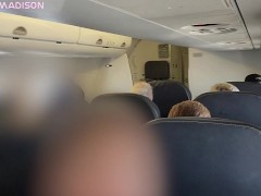 Mile High Flashing and Sucking Dick in Aisle Seat