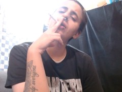 Hot Short Hair Lesbian Smoking