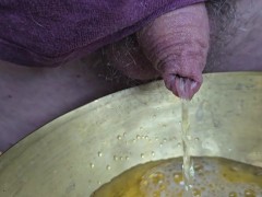 Pissing in the bowl