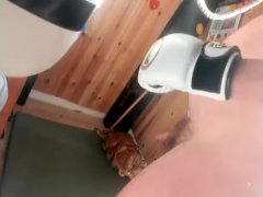 solo male sunbathing