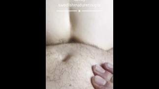 MILF gets fucked from behind with cumshot on the butt.