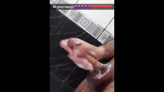 Shower time cum over!