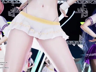 [MMD] Girls' Generation - Genie Ahri Seraphine Kaisa Kpop Dance League of Legends Hentai