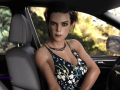 My friend's mother helps me in the car | Erotic gameplay | English Dubbing