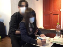 【※即削除注意※】 18歳ガチものJKのハメ撮り動画 放課後そのまま生ハメ中出し！教科書の上でぷしゃぷしゃ潮吹き★最後は スカートを捲り上げ制服姿のまま生中出し - Screenshot 2 of 16 - Japanese Schoolgirl
