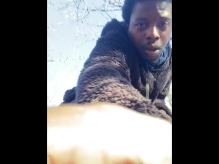 Hugebbc и толстая задница играют на улице