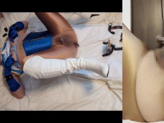 春麗コスの男の娘、生乳首でチクニーしたりアナルにアネロス挿入してアナニー。最後は何回もメスイキ潮吹きしちゃう。 - Screenshot 14 of 16 - Amateur Crossdresser