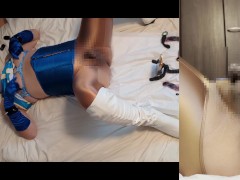 春麗コスの男の娘、生乳首でチクニーしたりアナルにアネロス挿入してアナニー。最後は何回もメスイキ潮吹きしちゃう。 - Screenshot 3 of 16 - Sissy