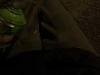 Грязный фетиш девушки граффити