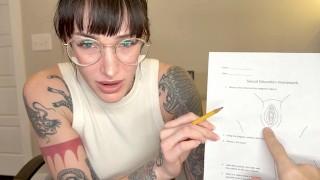 Step Mom Helps you with your Sex Ed Homework