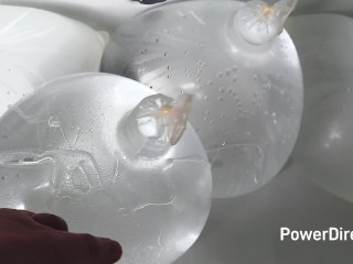 Cumming in Huge Slime Balls! Hot Cum Solo Man