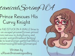 [F4M] A Prince Rescues His Curvy Knight [Audio Porn]