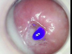 Impregnated by Blue Alien now when I cum blue semen drips from my cervix!