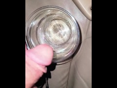 Giving her piss to drink on our drive