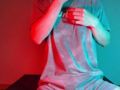 チクオナで勃起したちんぽをオナホで擦ってM字開脚で噴水射精 - Screenshot 2 of 16 - Mshaped