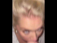 Blonde Slut Harley King's Blowjob Was So Sloppy