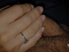 Cougar gives a slow jerk session to a gorgeous cock. - Screenshot 15 of 16 - Hubby Zoomedin