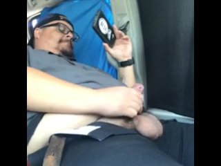 Rubbing one off in the Car..