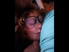 Cumdump begs until a load gets dumped in her