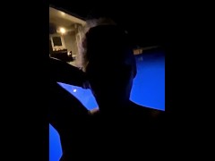 Hot wife skinny dipping