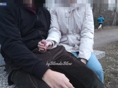 Relaxing massage with caught in the middle of the park - Screenshot 13 of 16 - Public Flashing