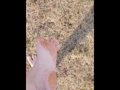 Outside dirty feet