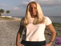 All Natural Blonde Gets Naked At A Local Park