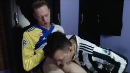 UNA BUENA MAMADA DESPUES DEL JUEGO DE FUTBOL