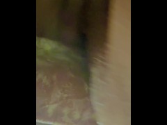 Big booty ebony sucks bbc with juicy dripping pussy