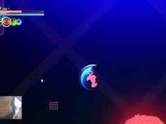 fighting a giant lesbian head or something like that? - ALIEN QUEST EVE