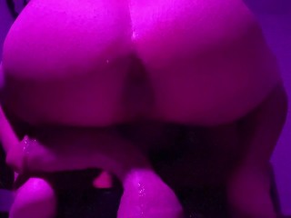 Phat Ass Latino Bouncing on Huge Cock