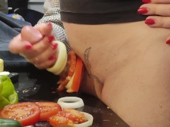 Extreme dick and urethral torment in the kitchen! Cooking cock 2. Episode 1/3.