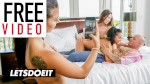 Best Friends Seduce Step Dad Into Dirty Foursome Full Scene