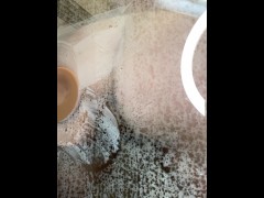 BIG DILDO, FAT ASS, STEAMY SHOWER - Screenshot 15 of 16 - Edging Pussy